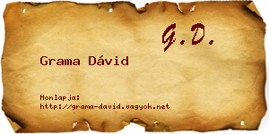 Grama Dávid névjegykártya