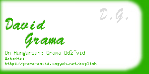 david grama business card